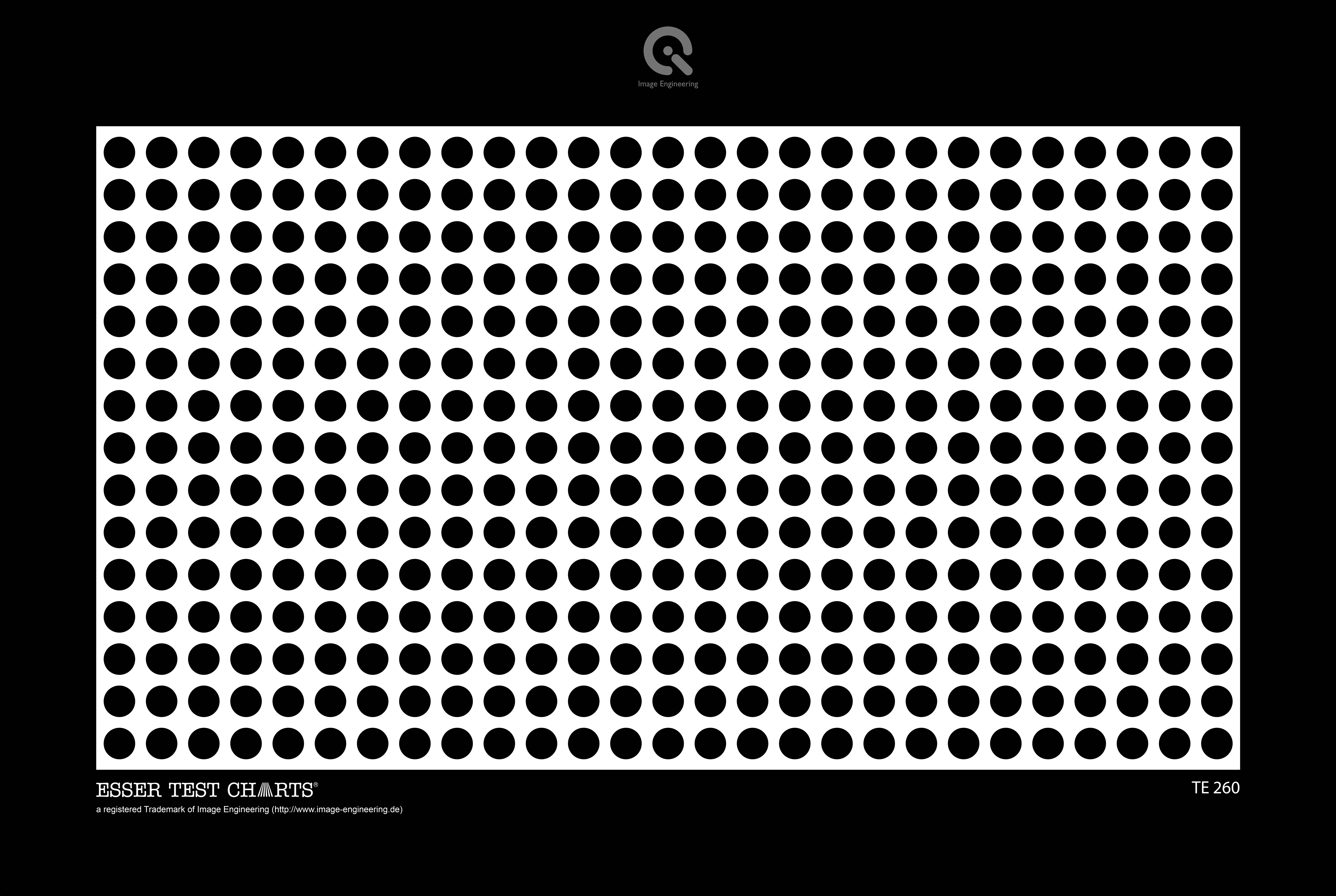 TE260 distortion chart - dots